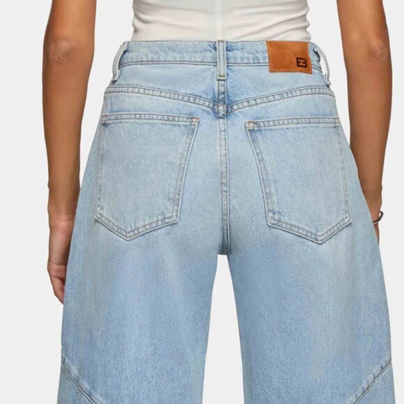 NEW EB DENIM Freddy Cropped Barrel Jeans in daphne for women 1125 8t4 - Picture 9 of 10